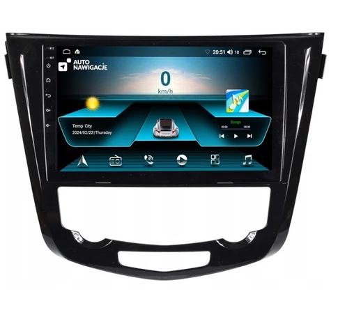 RADIO NAVIGATION GPS NISSAN QASHQAI X-TRAIL 2014+ ANDROID automatic climate control