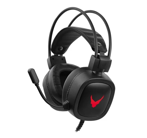 VARR sztereó gaming fejhallgató, VH-6020, over-ear headset, LED háttérvilágítás, jack, USB, fekete