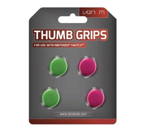 VENOM Nintendo Switch Kiegészítő Thumb Grips Pink és Zöld (4-PACK), VS4917