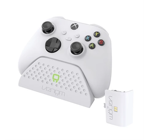 VENOM XBOX Series S/X & One Kiegészítő Töltő állomás + akkumulátor Fehér, VS2870