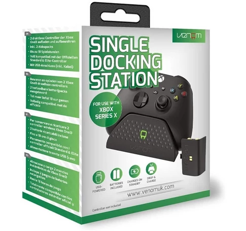 VENOM XBOX Series S/X & One Kiegészítő Töltő állomás + akkumulátor Fekete, VS2880