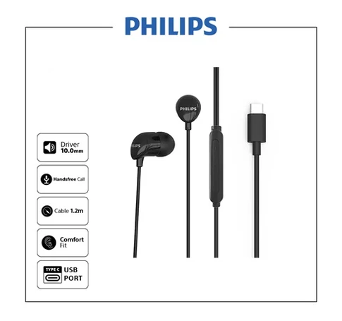 Philips TAE2146BK/00 VEZETÉKES HEADSET TYPE-C