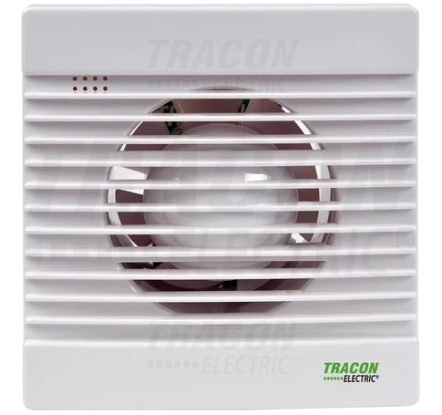 Fürdőszoba ventilátor, golyóscsapágy, időzítő  230 VAC, 15W, 80 m3/h, 33 dB,100 mm