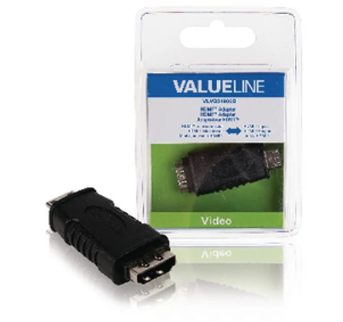 Nagy Sebességű HDMI Adapter Ethernettel HDMI Mini Dugasz - HDMI Aljzat Fekete