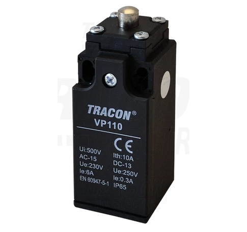 Helyzetkapcsoló, kúpos-ütközős  1xNO+1xNC, 6A/230V AC-15, 0,3A/250V DC-13, IP65
