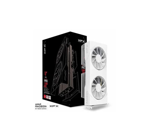Graphics card. XFX Swift RX 9060XT OC White 8GB