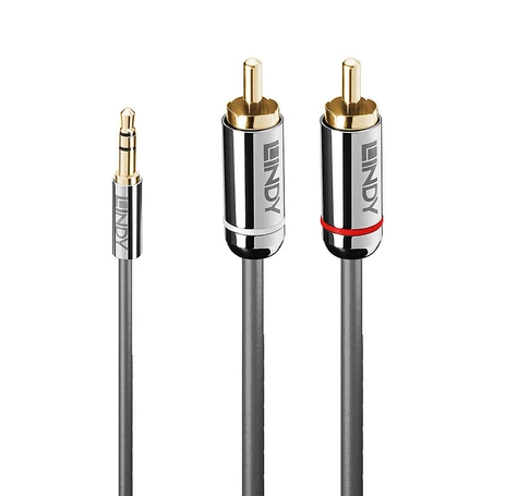 Lindy 5m 3.5mm to Phono Audio Cable, Cromo Line