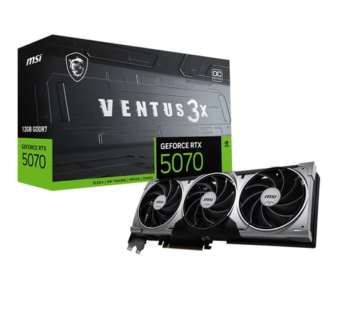 MSI VENTUS GeForce RTX 5070 12G 3X OC NVIDIA 12 GB GDDR7