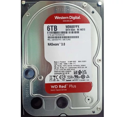 WESTERN DIGITAL 3.5" HDD SATA-III 6TB 5400rpm 256MB Cache, CAVIAR Red Plus