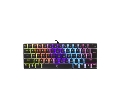 WHITE SHARK GK-2202-2B/R-US ASHIKO-2/B/R-US fekete mech. bill. angol, 61 piros kapcs