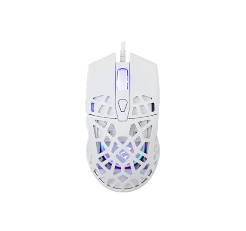 WHITE SHARK GM-5018W CARADOC-B 7D / 7200 dpi fehér RGB gamer egér