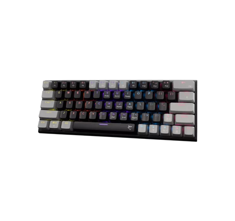 WHITE SHARK WAKIZASHI-2/B-G/R-HU, GK-002113V2/B-G/R-HU fekete/szürke magyar, mechanikus gamer billentyűzet, piros kapcs.