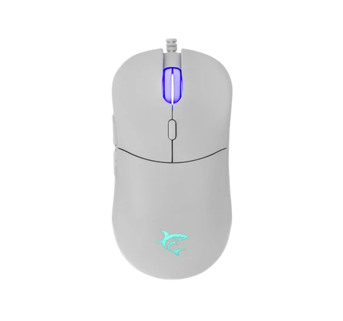 WHITE SHARK BAGDEMAGUS-W, GM-5010W gamer egér, 6D, fehér, 7200 dpi, RGB