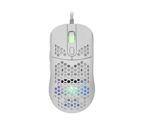 WHITE SHARK GM-5007W GALAHAD gamer egér, fehér, 6400 dpi