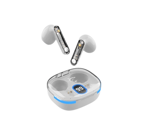 WHITE SHARK HYPERBEAT-W, GEB-TWS37W bluetooth In-ear fülhallgató mikrofonnal, fehér