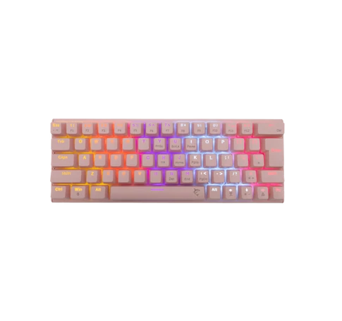 WHITE SHARK W029928 WAKIZASHI-P/BL-US pink mechanikus gamer billentyűzet, kék kapcs. (angol)