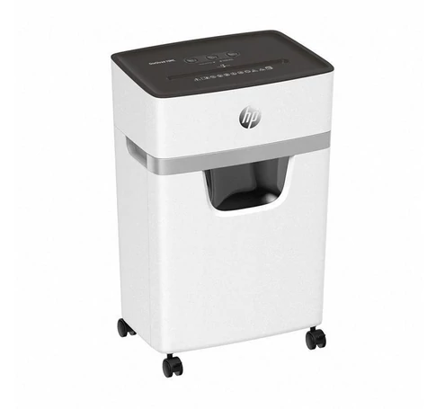 HP ONESHRED 10MC shredder, micro cut, P-5, 10 card, 20l, light grey