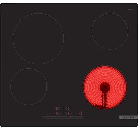 Bosch Serie 6 PKE611FP2E hob Black Built-in 60 cm Ceramic 4 zone(s)