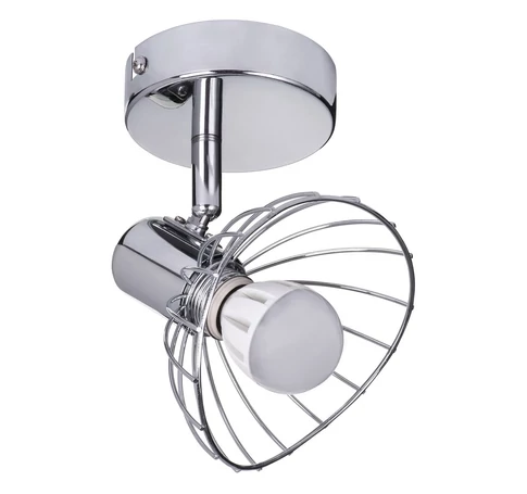 Activejet GIZEL single ceiling wall lamp chrome E14 spotlight for living room