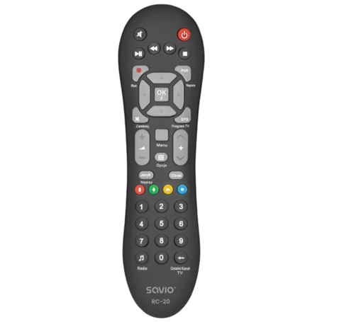 Savio RC-20 remote control IR Wireless DTV, TV Press buttons