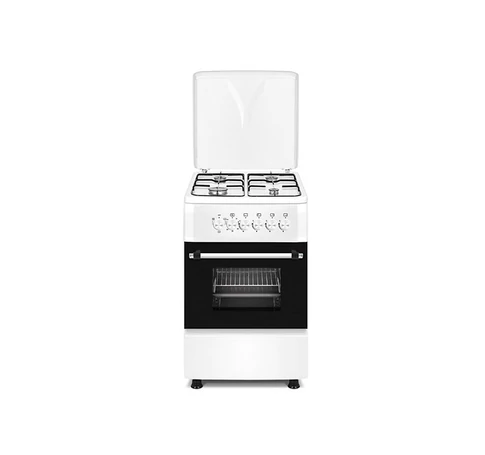 Ravanson KWGE-K550 white gas-electric cooker