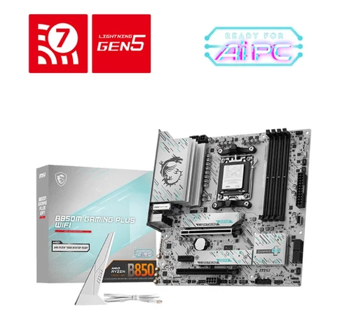 MSI B850M GAMING PLUS WIFI AMD B850 Socket AM5 micro ATX