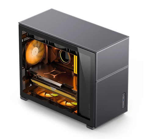 Jonsbo D31 MESH Micro-ATX Case, Tempered Glass - black