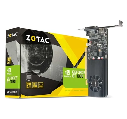 ZOTAC Videokártya PCI-Ex16x nVIDIA GT 1030 2GB DDR5 Low Profile