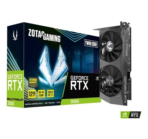 ZOTAC Videokártya PCI-Ex16x nVIDIA RTX 3060 TWIN EDGE 12GB GDDR6