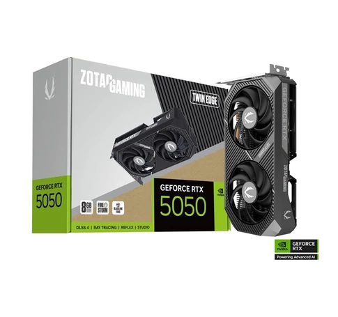 ZOTAC Videokártya PCI-Ex16x nVIDIA RTX 5050 TWIN EDGE 8GB GDDR6