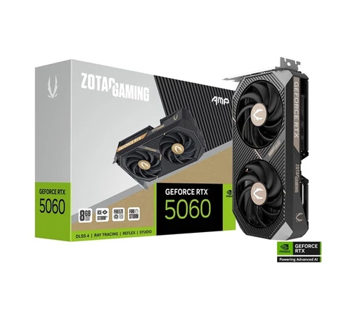 ZOTAC Videokártya PCI-Ex16x nVIDIA RTX 5060 AMP 8GB GDDR7