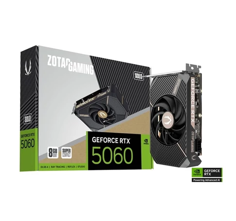ZOTAC Videokártya PCI-Ex16x nVIDIA RTX 5060 SOLO 8GB GDDR7