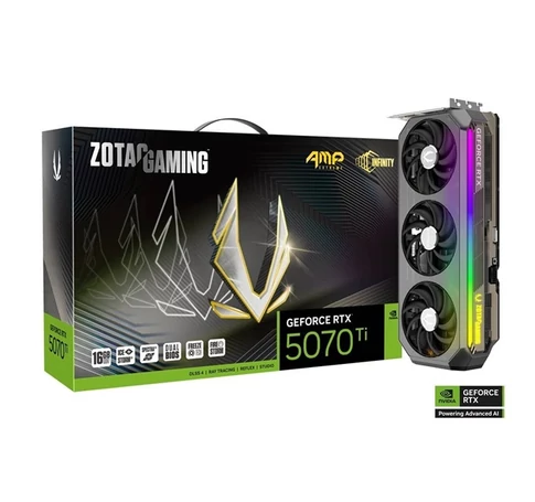 ZOTAC Videokártya PCI-Ex16x nVIDIA RTX 5070 Ti AMP EXTREME INFINITY 16GB GDDR7
