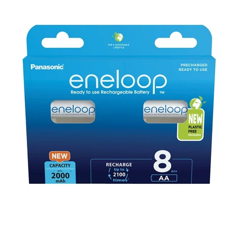 eneloop BK-3MCDE/8BE AA/ceruza 2000mAh Ni-MH akkumulátor 8db/csomag