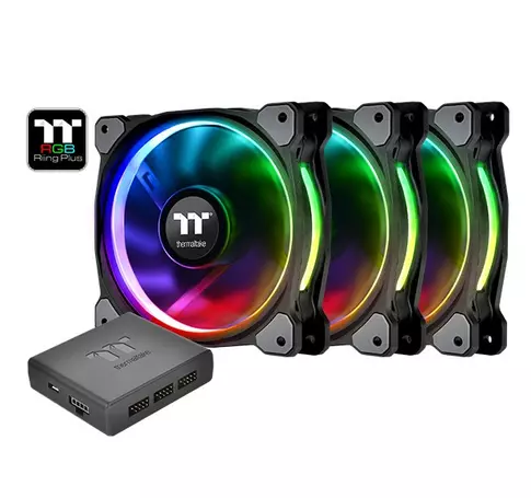 Riing Plus 14 RGB TT Premium Edition 3 Pack (3x140mm, LNC, 1400 RPM)