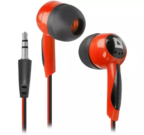 EARPHONES BASIC 604 BLACK-RED