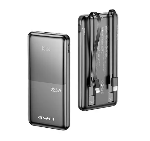 Powerbank 10000mAh P76K 22,5W 4 charging output