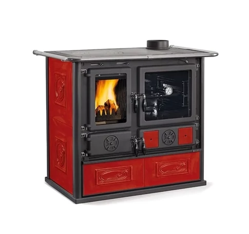 LaNordica Rosa 5.0 Ceramica fatüzelésű sparhert (bordó) - 8,8 kW