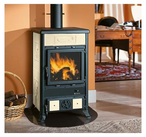 LaNordica Rossella R1 5.0 Ceramica Liberty fatüzelésű kályha (krém) - 8,8 kW