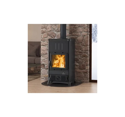 LaNordica Fedora acél fatüzelésű kályha (fekete) - 8,3 kW