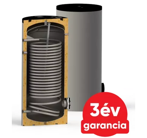 Sunsystem SWP N 2L 200 indirekt HMV tartály 1 db extra méretű hőcserélővel hőszivattyúhoz (187 liter)