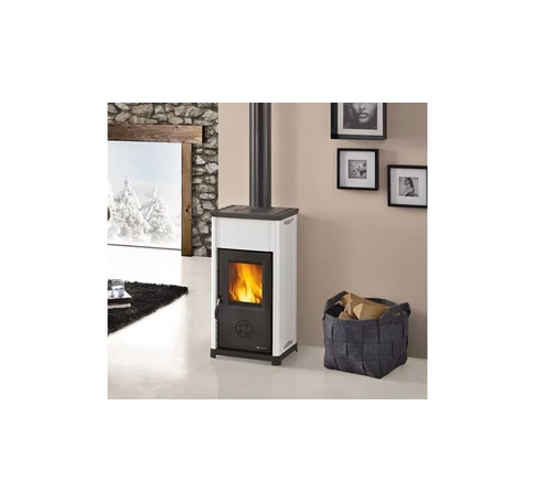 LaNordica Tea 5.0 acél fatüzelésű kályha (fehér) - 6,6 kW
