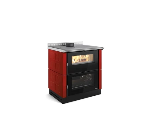LaNordica Verona XXL majolica fatüzelésű sparhert (bordó) - 7 kW 