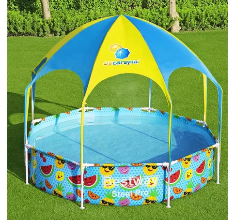 Bestway Panama Fémvázas gyerek medence árnyékolóval 244 x 51 cm