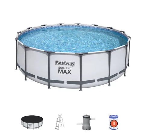 Bestway Calabria fémvázas medence szett vízforgatóval 457x122 cm