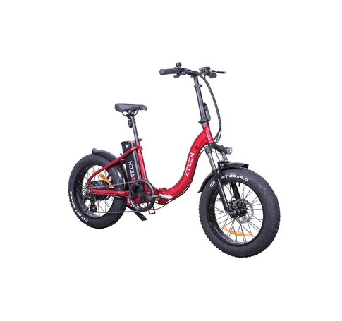 Z-Tech ZT-89-EE Cameo 5.0 Fatbike Összecsukható Elektromos Kerékpár 250W 36V 12.5Ah Piros