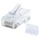 Intellinet 790604 huzalcsatlakozó RJ45 Átlátszó