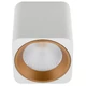 MaxLight C0156 LAMPA SUFITOWA TUB KWADRAT BIAŁY+ PIERŚCIEŃ OZDOBNY BIAŁY RC0155/C0156 WHITE - MAX-C0156