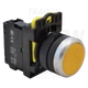 Egyszerű nyomókapcsoló, sárga  1×NO, 5A/230V AC-15, IP65