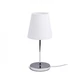 NYC/CONNY 15/15 asztali lámpa Polycotton fehér/nikkel 230V LED E27 7W